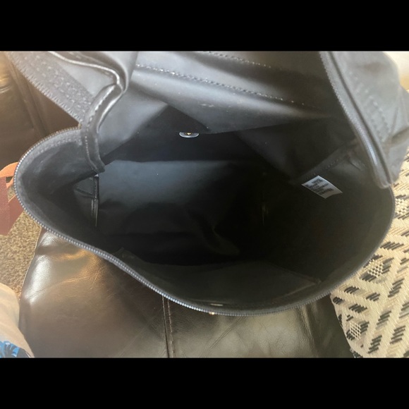 Authentic Longchamp Le Pilage black backpack